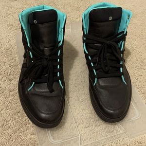 💯 Authentic Gucci Ronnie Aqua Blue High Top Mens 9.5